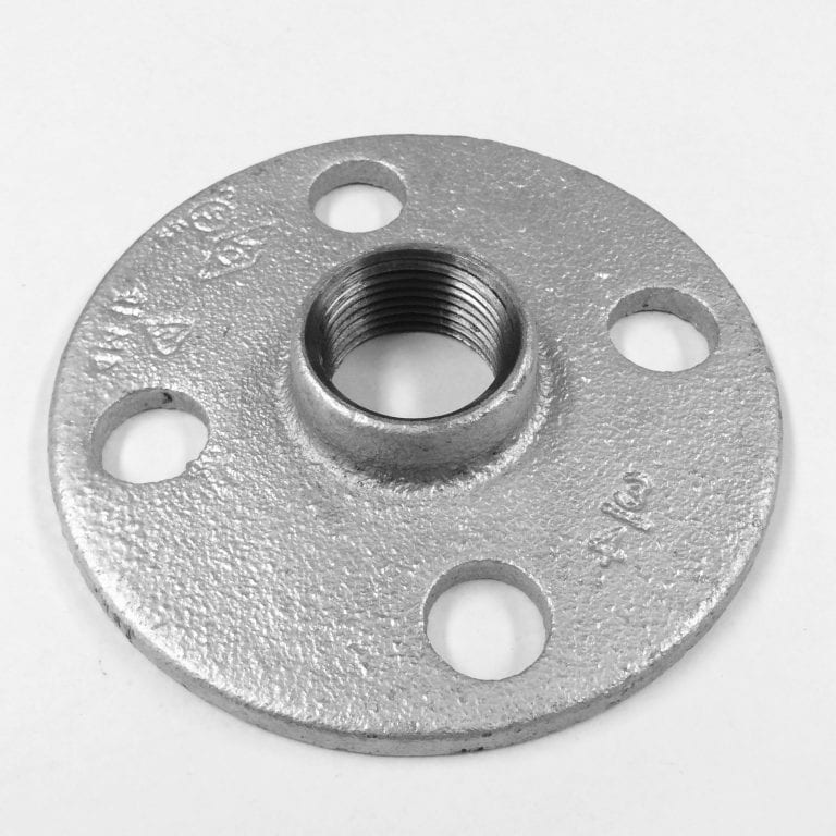 Silver Color Malleable Iron Floor Flange