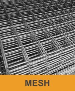 Stack of steel mesh for building construction
